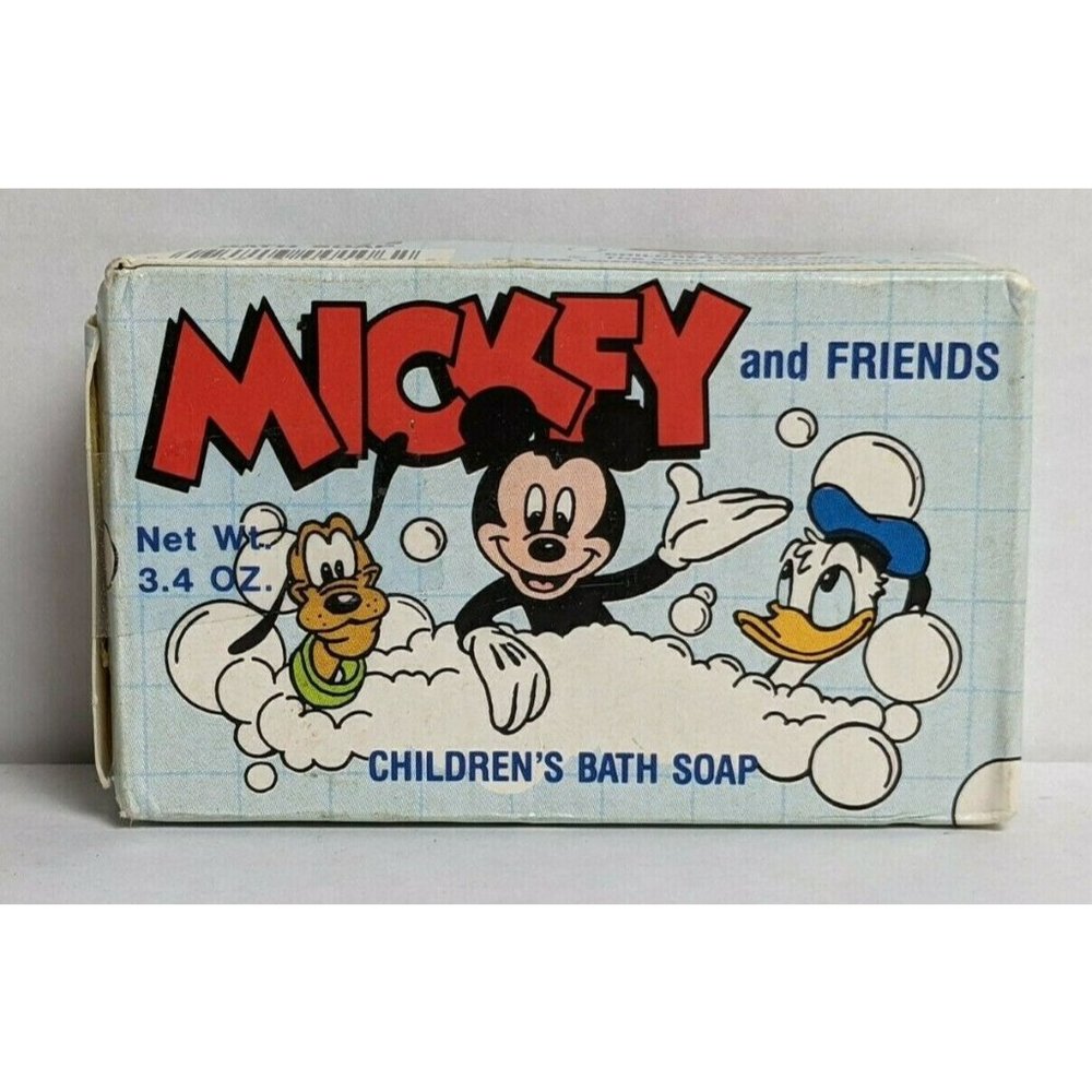 Vintage Mickey Mouse and Friends Children's Bath Bar Soap 1990 New Donald